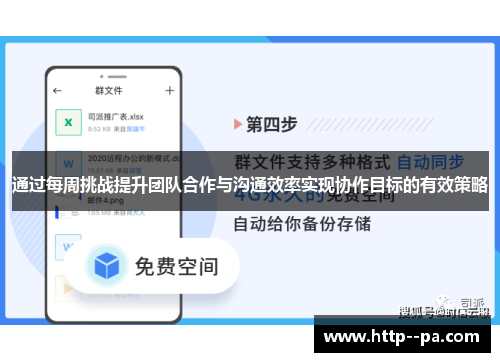 通过每周挑战提升团队合作与沟通效率实现协作目标的有效策略 通过每周挑战提升团队合作与沟通效率实现协作目标的有效策略